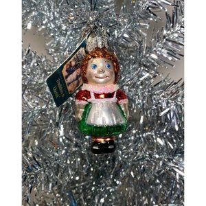 Mini Dolly Raggedy Ann Old World Christmas Ornament